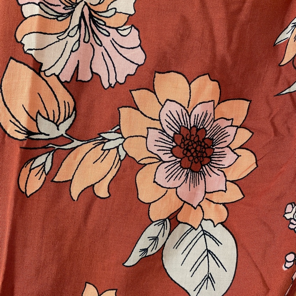 Free People Floral Wrap Midi Skirt NWT - Picture 6 of 14